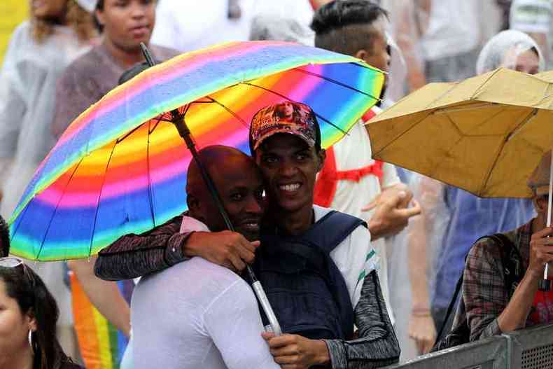 Parada do Orgulho LGBTQIA em Belo Horizonte(foto: Angelo Pettinati/Esp. EM - 29/09/13)
