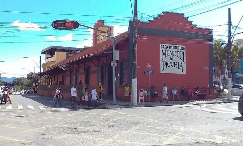 Vista da Casa da Cultura Menotti Del Picchia, em Pouso Alegre
