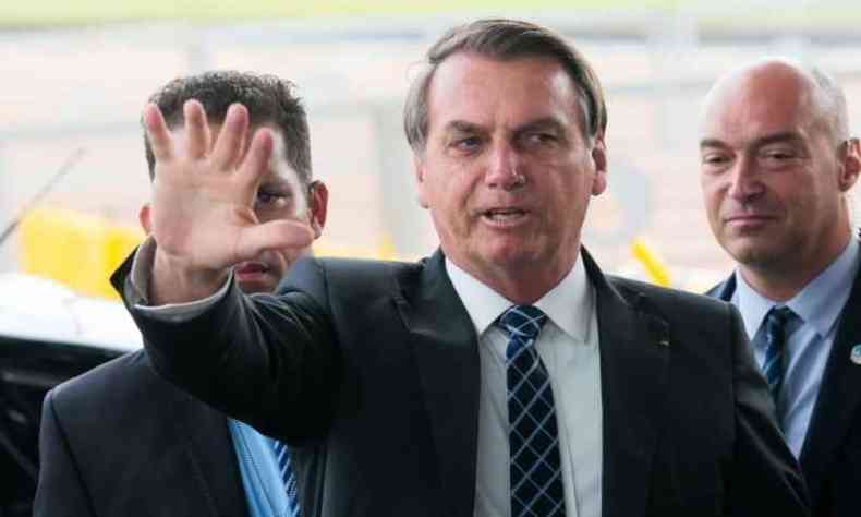 De acordo com a PF, homem planejava atacar Bolsonaro com um cabo afiado de escova de dente(foto: Antnio Cruz/Agncia Brasil)