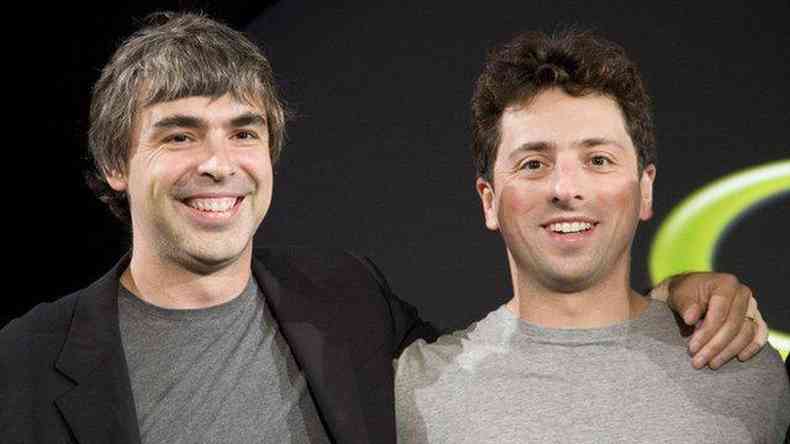 Larry Page e Sergey Brin, criadores do Google, perceberam que seus usuários deixavam rastros sobre seus interesses(foto: Getty Images)