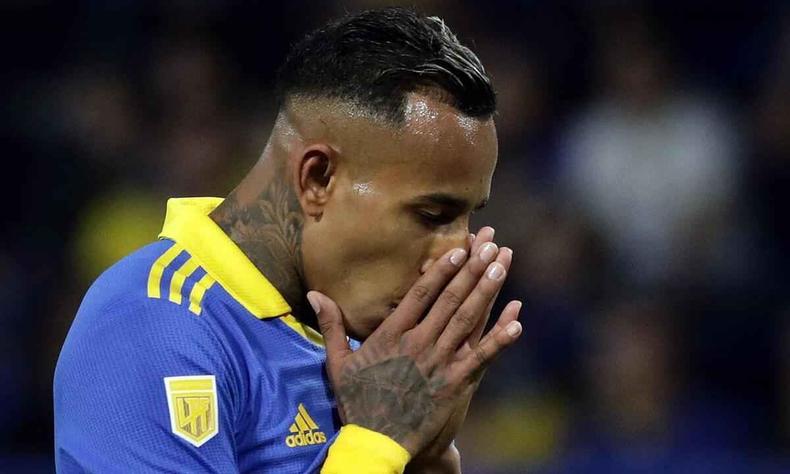 Imagem do atacante do Boca Juniors, Sebstian Villa