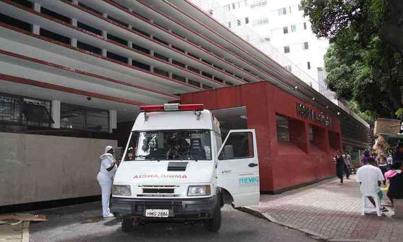 Vtima foi socorrida no Hospital Joo XXIII(foto: Fhemig/Divulgao)