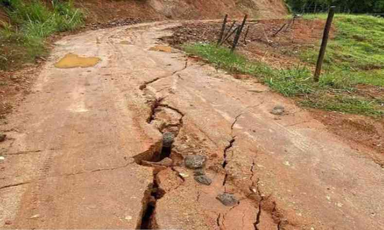 Estradas da zona rural de Miradouro foram danificadas com as chuvas