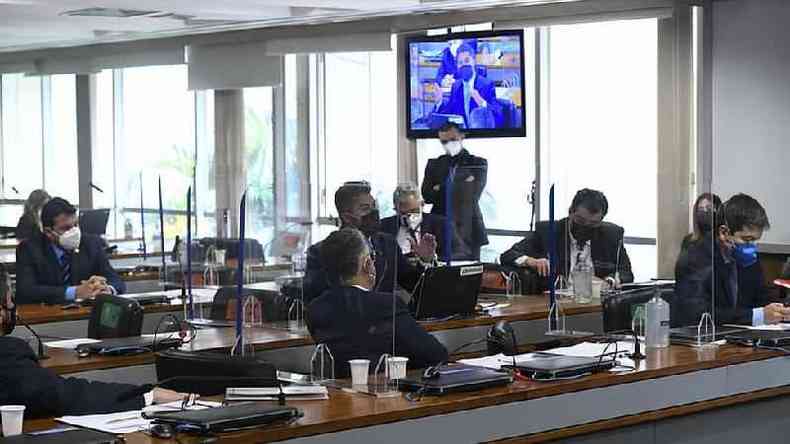 Senadores questionaram ministro sobre assuntos como cloroquina, Copa Amrica e sobre a conduta de Bolsonaro(foto: Agncia Senado)