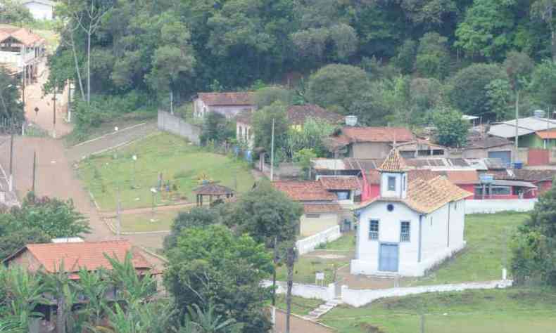 rea que foi evacuada por causa do risco na barragem(foto: Paulo Filgueiras/EM/D.A Press)