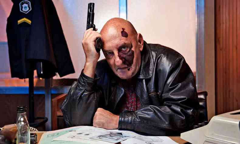 O ator Gabriel Goity, que vive o Sargento Garmendia, cujo apelido  Monstro na srie argentina ''Entre homens'', adaptada do livro homnimo