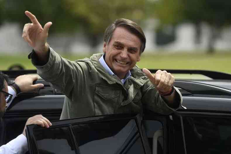 No primeiro turno, Bolsonaro j havia conquistado vitria em BH, quando teve 55% dos votos(foto: Mauro Pimentel/AFP)