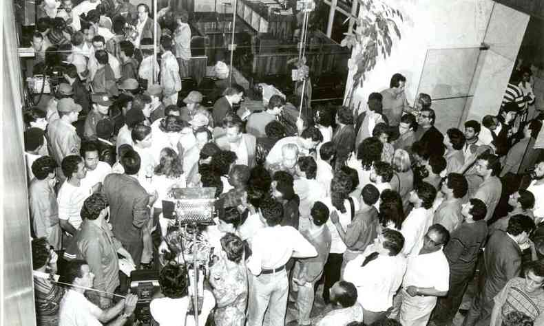 Protesto de candidatos a vereador em 1992
