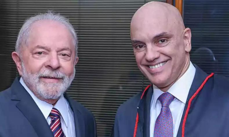 Lula e ministro Alexandre de Moraes