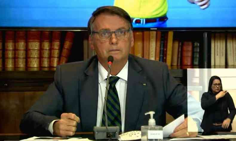 Teses de Bolsonaro sobre irregularidades nas urnas foram refutadas pelo TSE(foto: Reproduo/YouTube/Jair Bolsonaro)