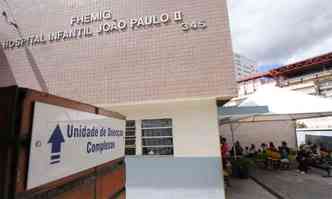 Referncia em pediatria, Hospital Joo Paulo II trata paciente com suspeita da gripe e temor  pela demanda no perodo crtico(foto: Edsio Ferreira/EM/DA Press)