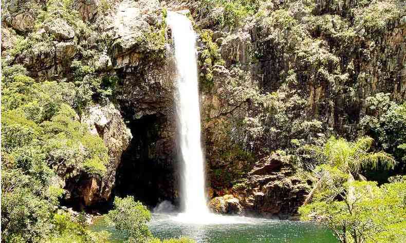 Piscino da Cachoeira do Fundo merece um mergulho(foto: ngelo Maneira Filho/Divulgao)