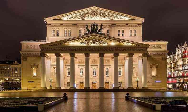 O famoso Teatro Bolshoi, em Moscou