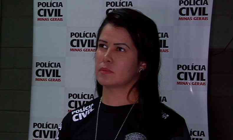 Delegada Iara Frana, responsvel pelas investigaes(foto: Reproduo /TV Alterosa)