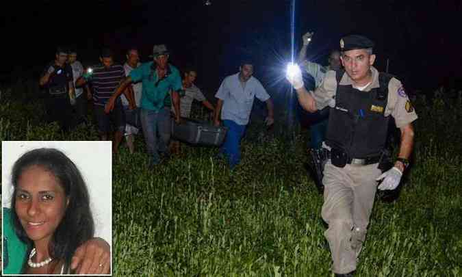 Policiais encontram corpo de dona de casa desaparecida na zona rural de Perdizes(foto: Ascom Policia Civil de Arax)