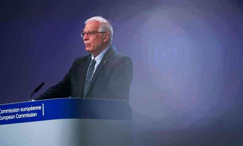 Josep Borrell  chefe da diplomacia da Unio Europeia(foto: AFP / POOL / Francisco Seco)
