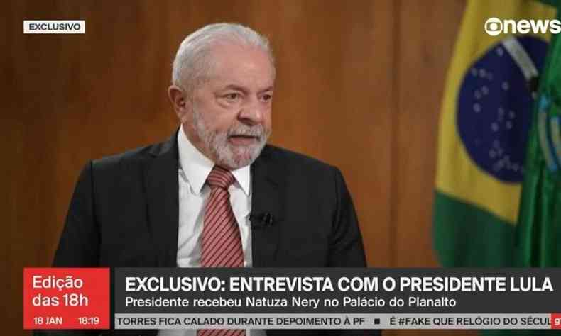 Lula fala com Natuza Nery