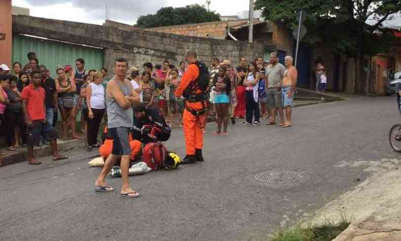 Vtima foi encaminhada para o Hospital Joo XXIII(foto: Divulgao/Corpo de Bombeiros de Minas Gerais)
