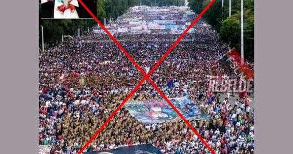 A imagem de um enorme protesto em Cuba é uma montagem com fotos de 2017 - Vimarsana News
