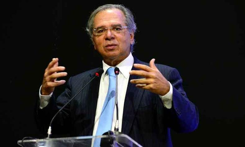 Ministro da Economia, Guedes criticou o plano Pr-Brasil e disse que o pas no pode fazer como no passado com medidas com excesso de gastos(foto: Marcelo Ferreira/CB/D.A Press - 22/5/19)