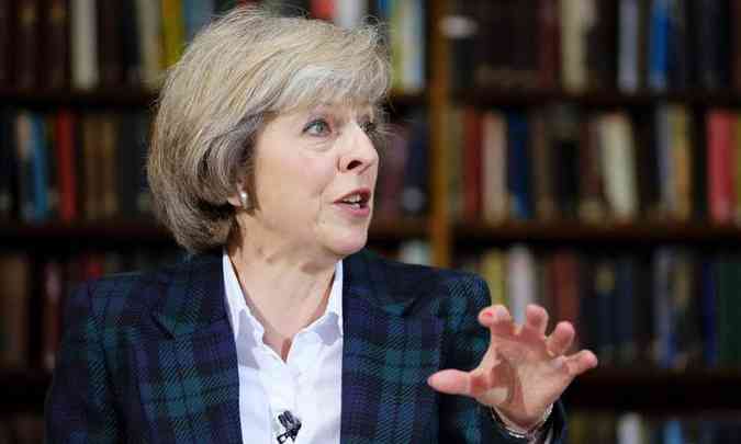 A ministra do Interior do governo britnico, Theresa May(foto: AFP / FRANTZESCO KANGARIS )