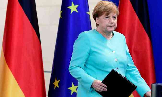 Chanceler da Alemanha, Angela Merkel lamentou o resultado do referendo(foto: AFP / John MACDOUGALL )