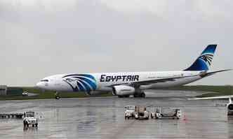Avio da EgyptAir que caiu no Mediterrneo em 19 de maio deste ano (foto: AFP / THOMAS SAMSON )