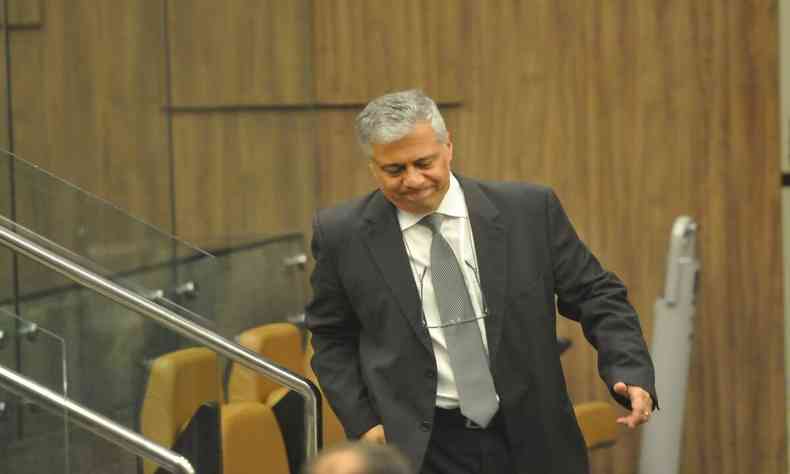 Promotor Andr de Pinho durante o julgamento 