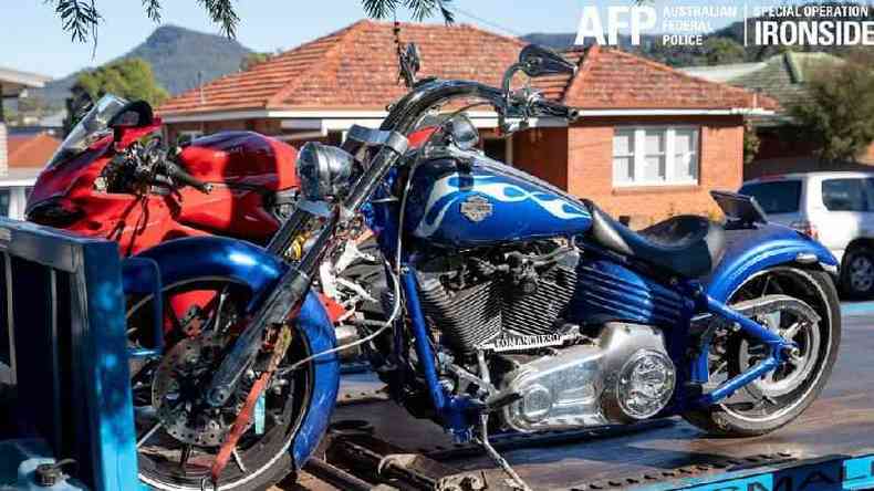Motocicletas foram alguns dos veículos apreendidos na operação(foto: Australian Federal Police)