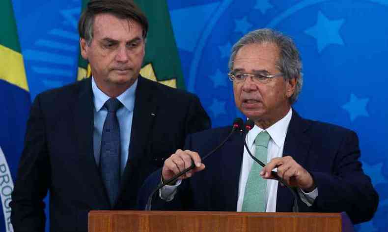 Apesar de desentendimentos, Bolsonaro e Guedes seguem juntos no Governo Federal(foto: Marcello Casal Jr./Agncia Brasil)