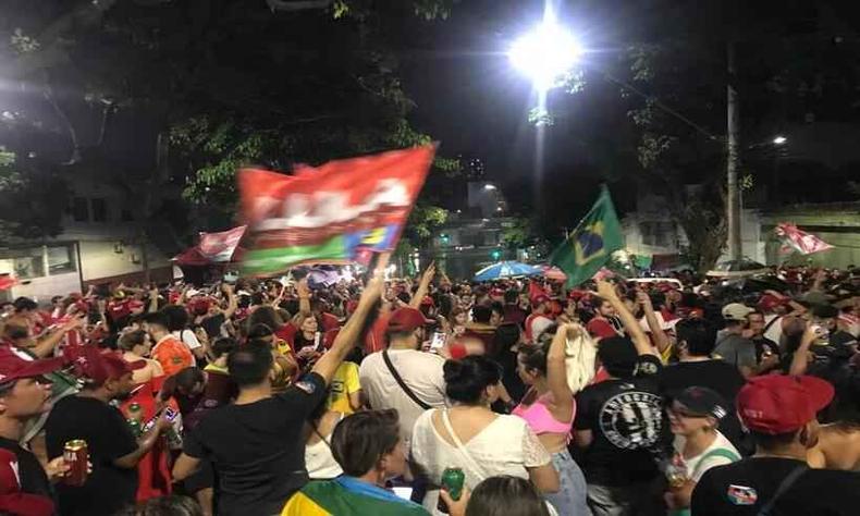 Comemorao petistas vitria Lula