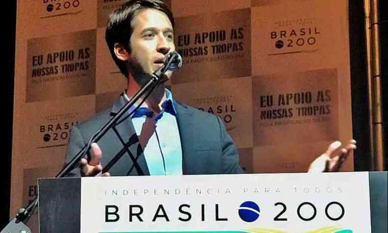Presidente do Instituto Brasil 200, Gabriel Kanner, diz que inteno  ter ao poltica(foto: Instituto Brasil 200/Divulgao - 13/12/18)