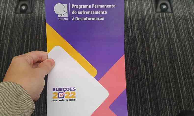 Panfleto do Tribunal Regional Eleitoral de Minas Gerais 
