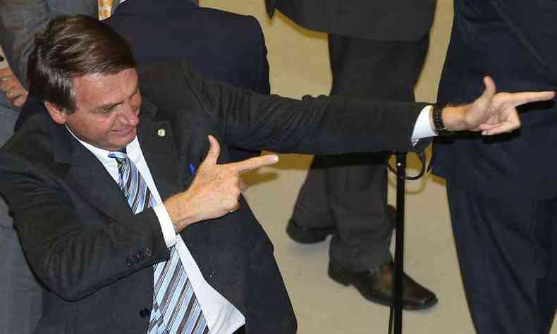 Bolsonaro vem defendendo a liberao do porte de armas no Brasil(foto: Lula Marques)