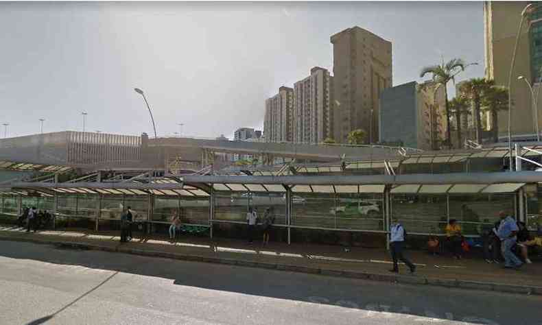 Ameaas ocorreram em frente ao ponto de nibus prximo ao BH Shopping (foto: Reproduo/ Google Street View)