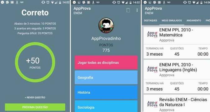 AppProva: mais de meio milhão de donwloads.(foto: Divulgação) AppProva: mais de meio milhão de donwloads.(foto: Divulgação)