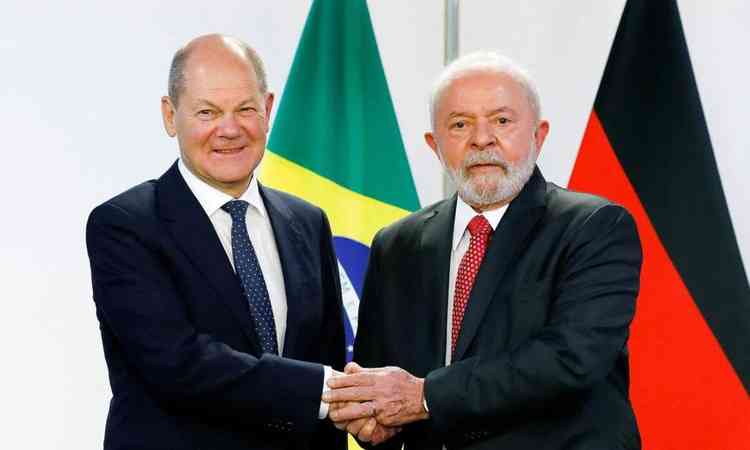 Lula e chanceler alemo Olaf Scholz