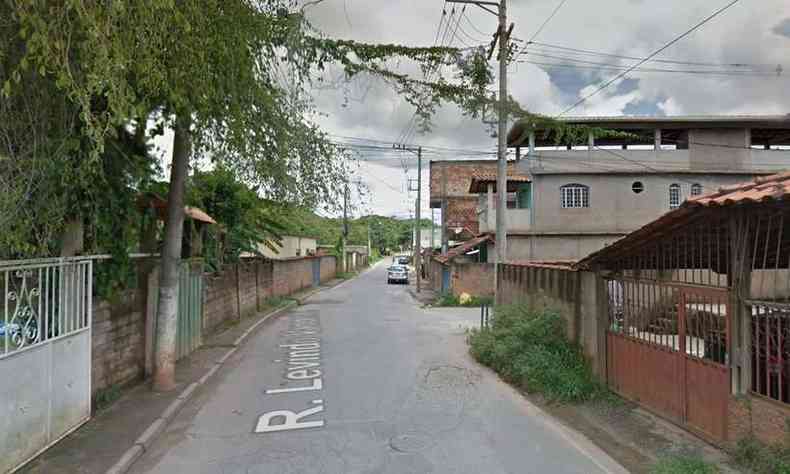 Crime ocorreu no Bairro Honrio Bicalho, em Nova Lima, Grande BH(foto: Reproduo da internet/Google Maps)