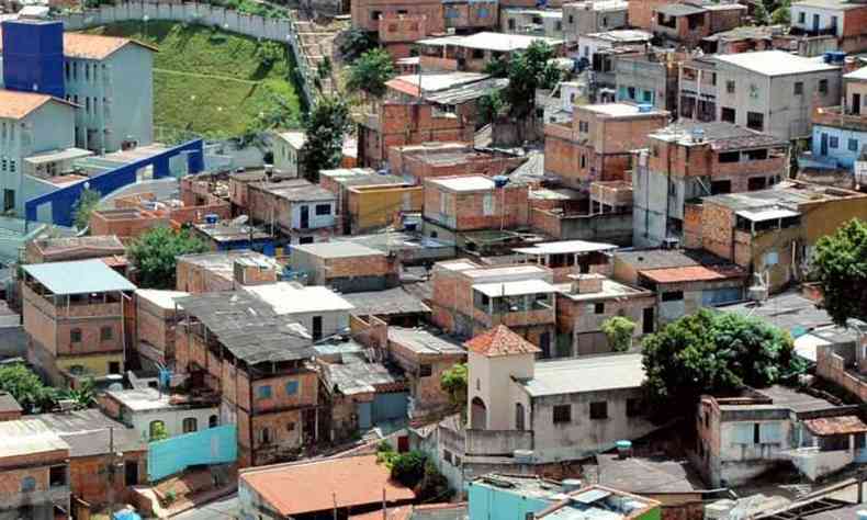 A Vila Nossa Senhora de Ftima, no Aglomerado da Serra,  um dos pontos mais violentos de Belo Horizonte