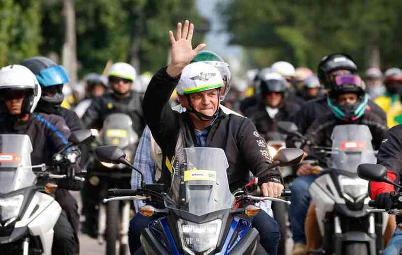 Bolsonaro poder vir a Belo Horizonte para passear de moto com apoiadores(foto: Alan Santos/PR)