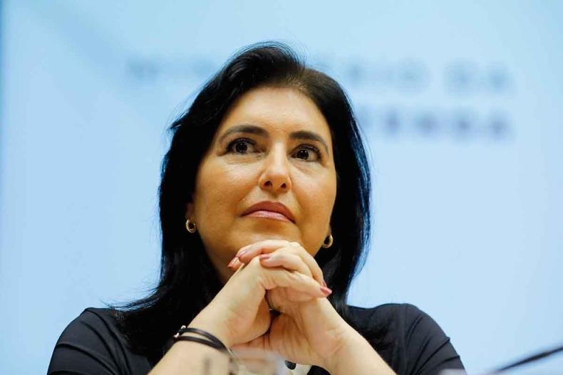 (foto: Sergio Lima/AFP %u2013 30/3/23) Simone Tebet, ministra do Planejamento e Orçamento