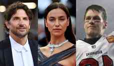 Bradley Cooper no aceita bem romance de Tom Brady e sua ex Irina Shayk