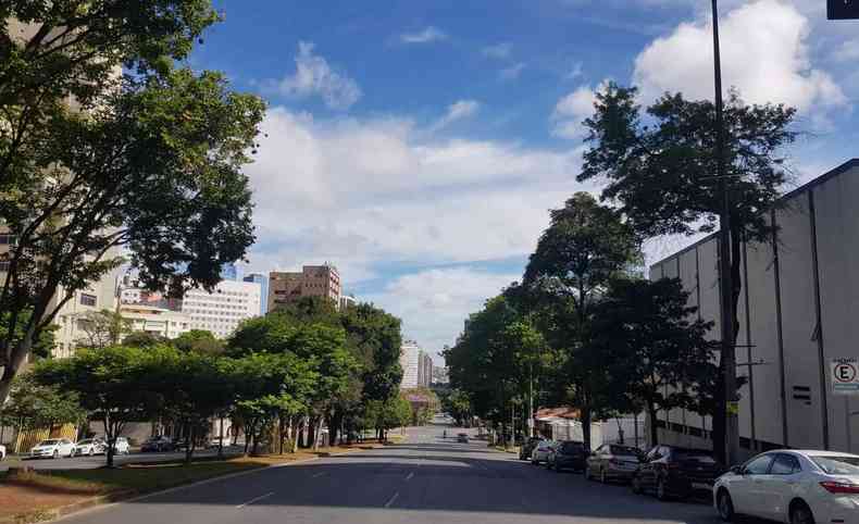 Vista da Avenida Afonso Pena, na Regio central de BH 