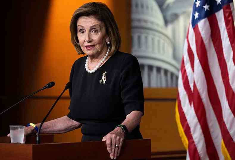 Nancy Pelosi, presidente da Cmara dos Representantes dos Estados Unidos.