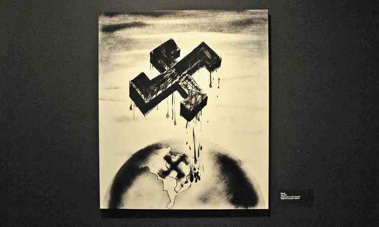 Obra de Portinari 'Guerra' (1942) , em exposio no CCBB-BH