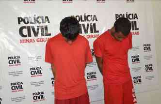 Os dois suspeitos do crime tm longa ficha criminal(foto: Polcia Civil/Divulgao)