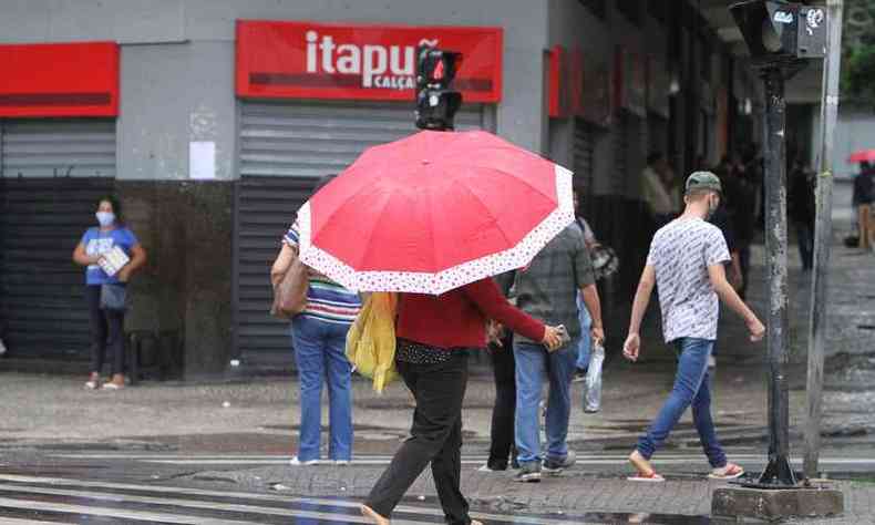 Possibilidade de chuva ocorre em todo estado(foto: Edsio Ferreira/EM/D.A Press)