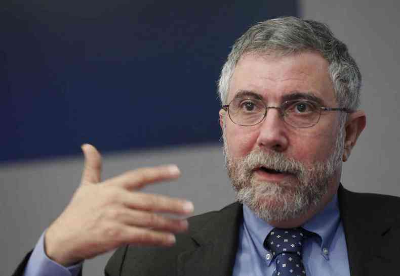 O prmio-nobel de Economia Paul Krugman, em palestra em Hong Kong