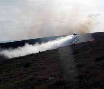Aeronaves so usadas no combate s chamas(foto: ICMBio/Divulgao)