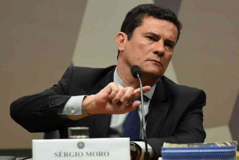 Srgio Moro atuou como juiz da Lava-Jato em Curitiba, at pedir demisso para ocupar um dos ministrios no governo do presidente Jair Bolsonaro(foto: Ed Alves/CB/D.A. Press)